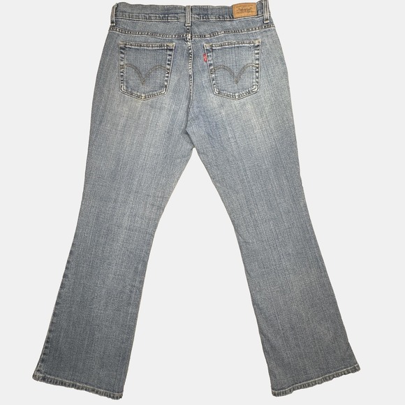 Levis 515 Jeans Womens 10 Short Blue Light Wash Mid Rise Boot Cut Denim - Picture 2 of 11